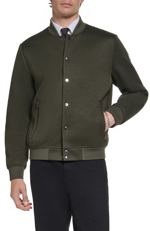 Textured Bomber Jacket