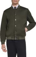 KARL LAGERFELD PARIS Textured Bomber Jacket