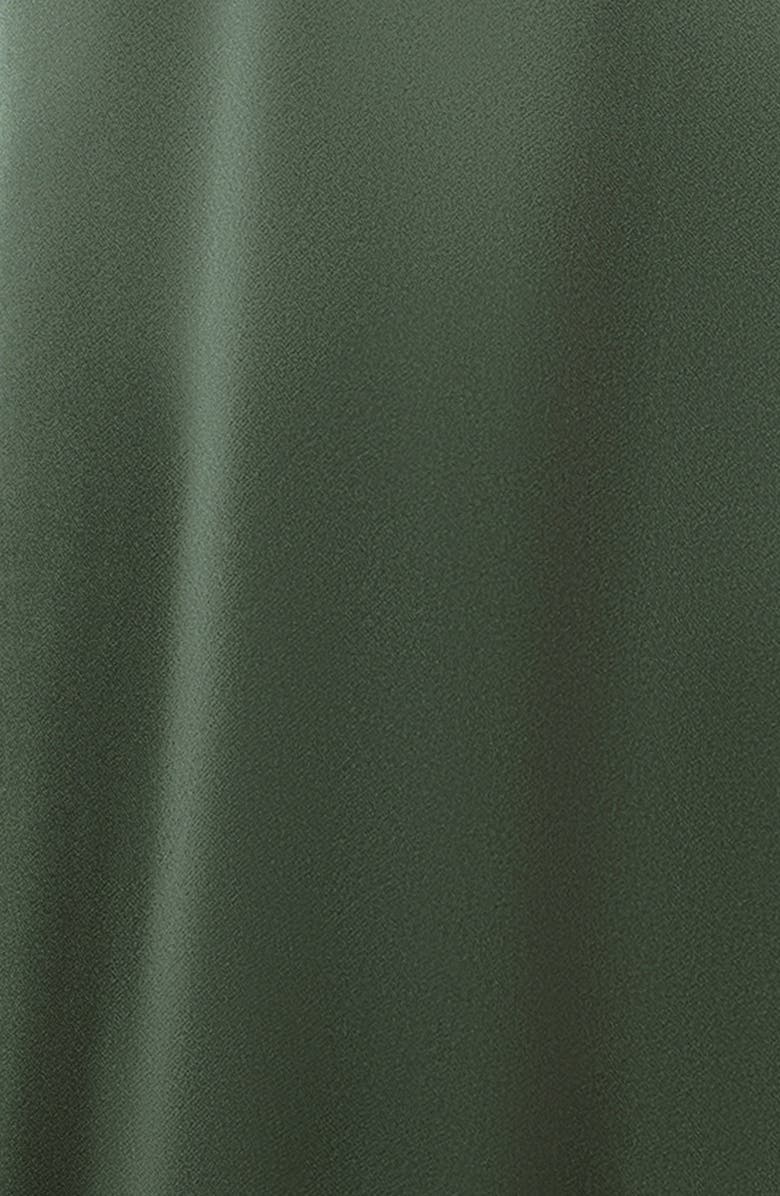 Xscape Evenings Long Sleeve Satin Gown, Alternate, color, Olive