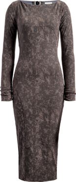 Mistress Rocks Open Back Long Sleeve Midi Dress