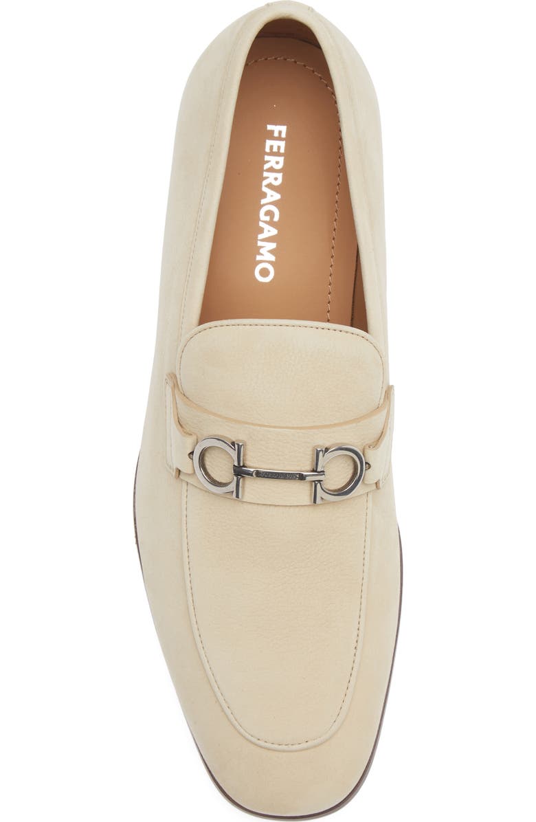 FERRAGAMO Balty Double Gancio Bit Loafer, Alternate, color, Ecru New Biscotto