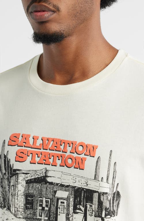 The Forecast Agency Salvation Station Cotton Graphic T-shirt In White