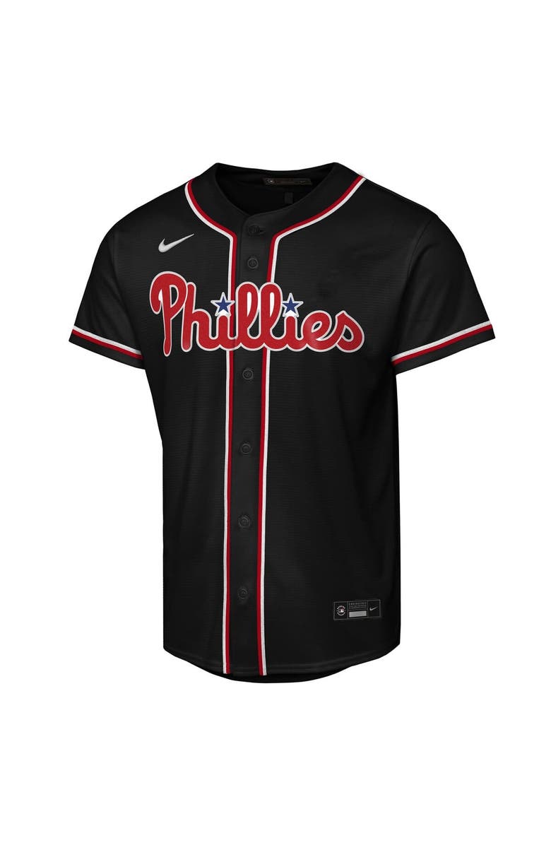 Nike Youth Nike Bryce Harper Black Philadelphia Phillies Fashion Replica Player Jersey, Alternate, color, Black