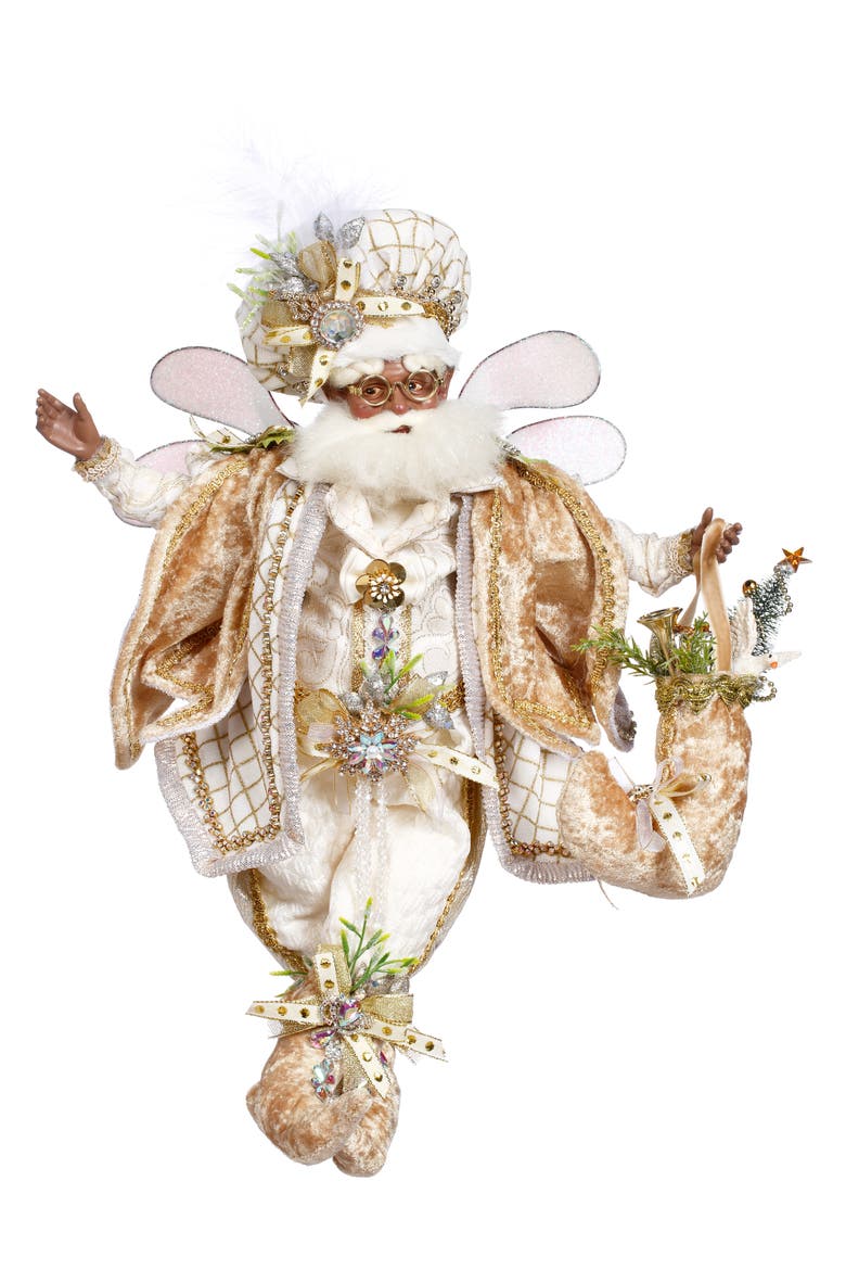 African American White Christmas Fairy, Medium, Main, color, White