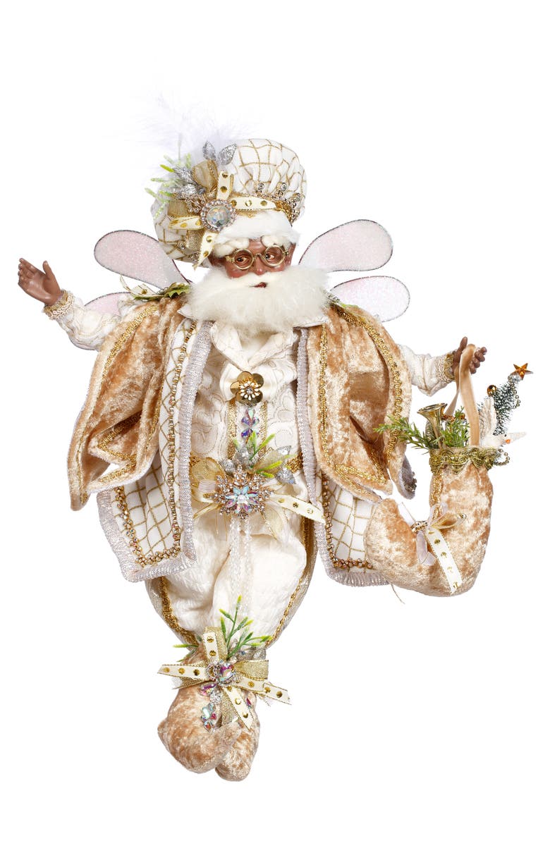 Mark Roberts African American White Christmas Fairy, Medium, Main, color, White