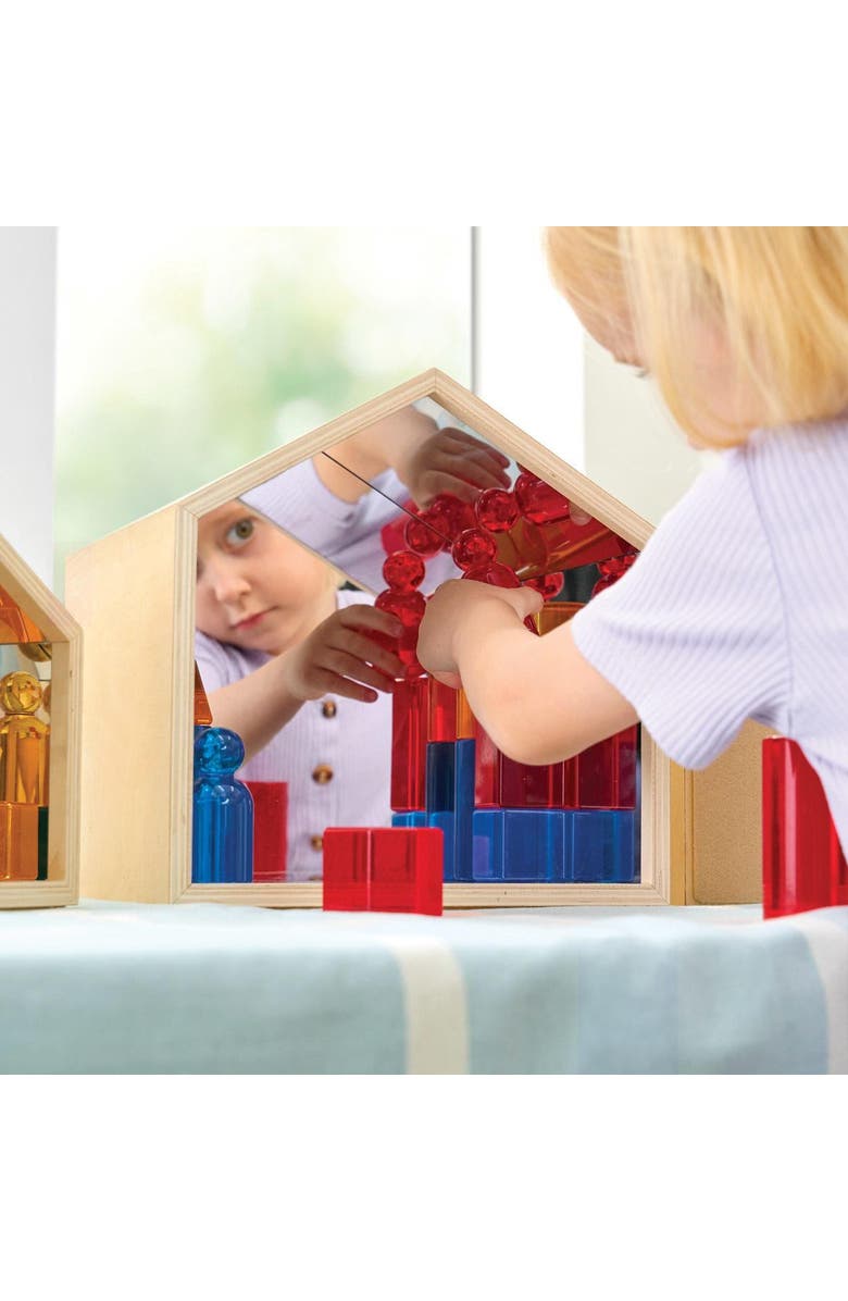 Kaplan Early Learning Company Nesting House Mirror Set, Alternate, color, Beige