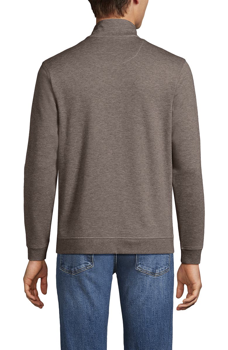 Lands' End Long Sleeve Travel Kit Pique Quarter Zip, Alternate, color, 