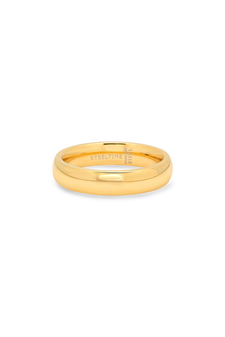 4mm 18k Gold Plated Band Ring, Main, color, GOLD