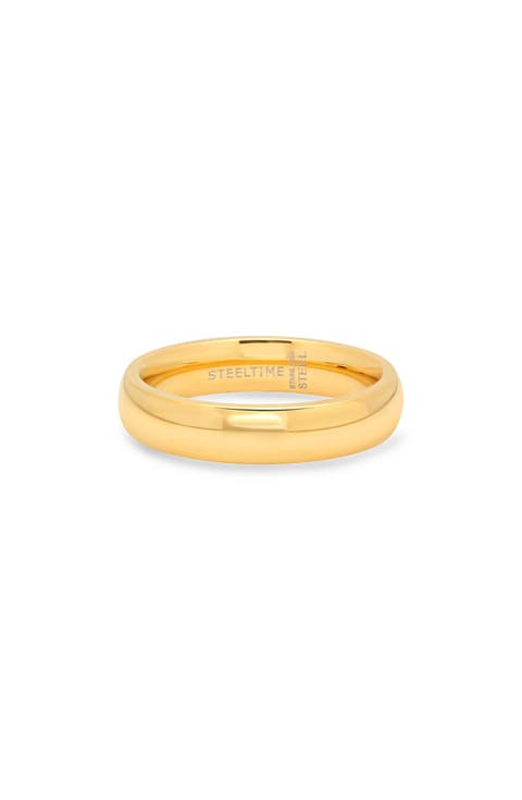 4mm 18k Gold Plated Band Ring