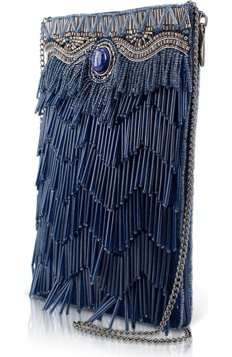 Mary Frances Accessories True Blue Crossbody Phone Bag, Alternate, color, Blue