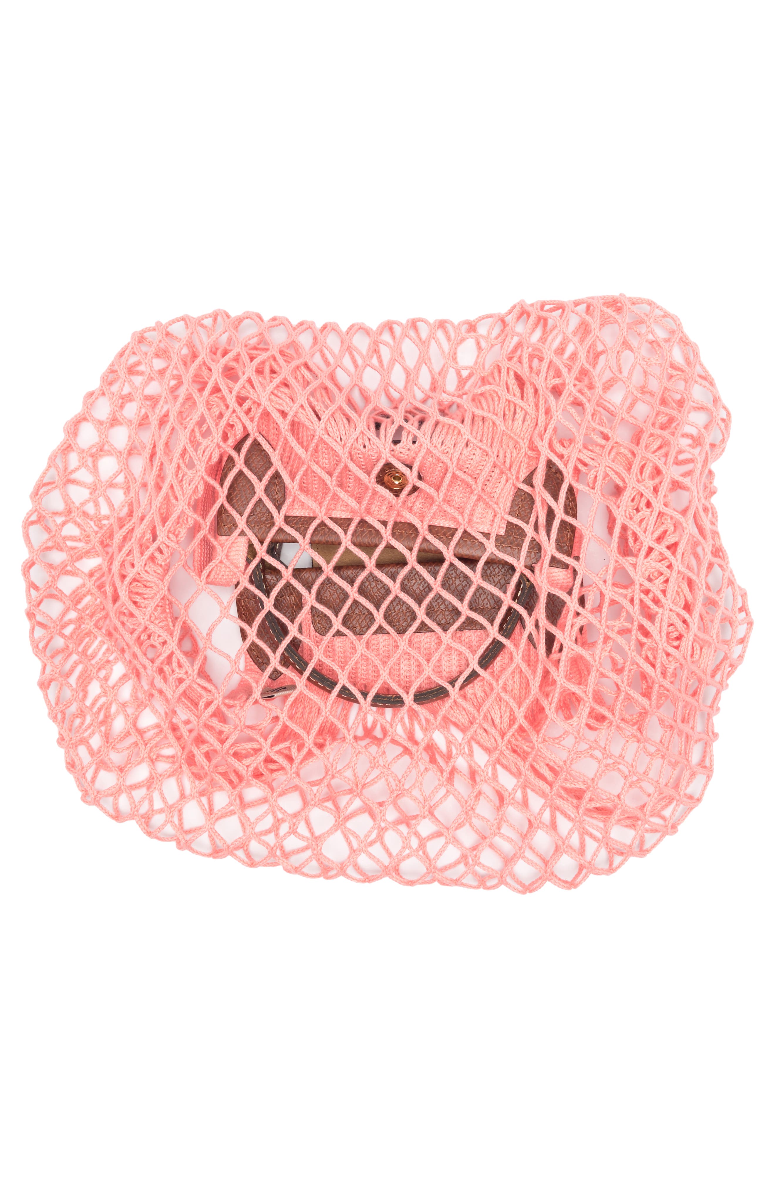 Le Pliage Filet Knit Shoulder Bag, Alternate, color, BLUSH
