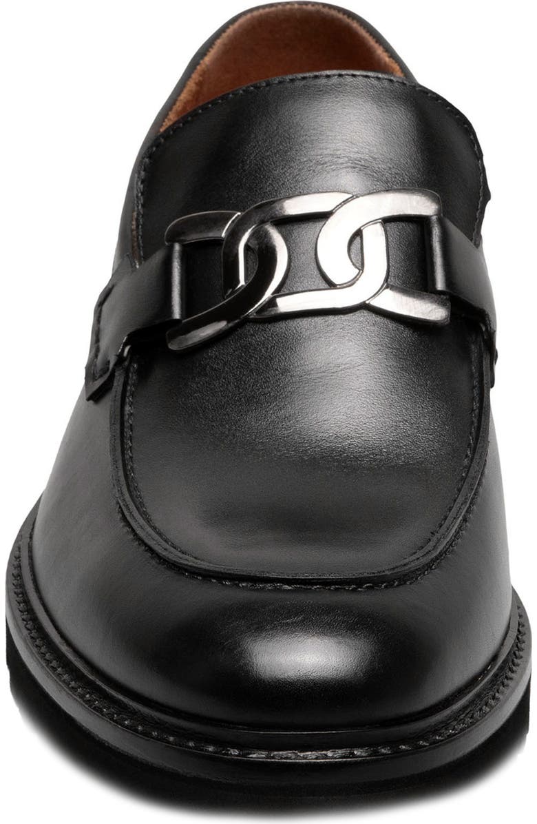 Stacy Adams Hale Moc Toe Loafer, Alternate, color, Black