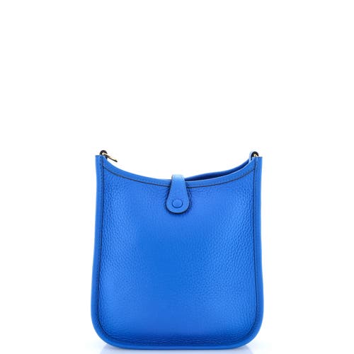 Pre-owned Hermes Hermes Evelyne Bag Gen Iii Clemence Tpm In Blue