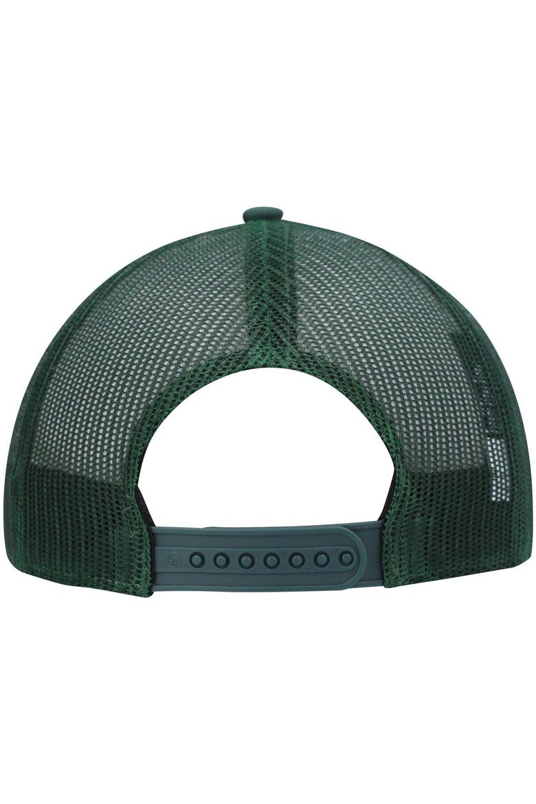 Men's '47 Green Oakland Athletics Cumberland Trucker Snapback Hat, Alternate, color, Green