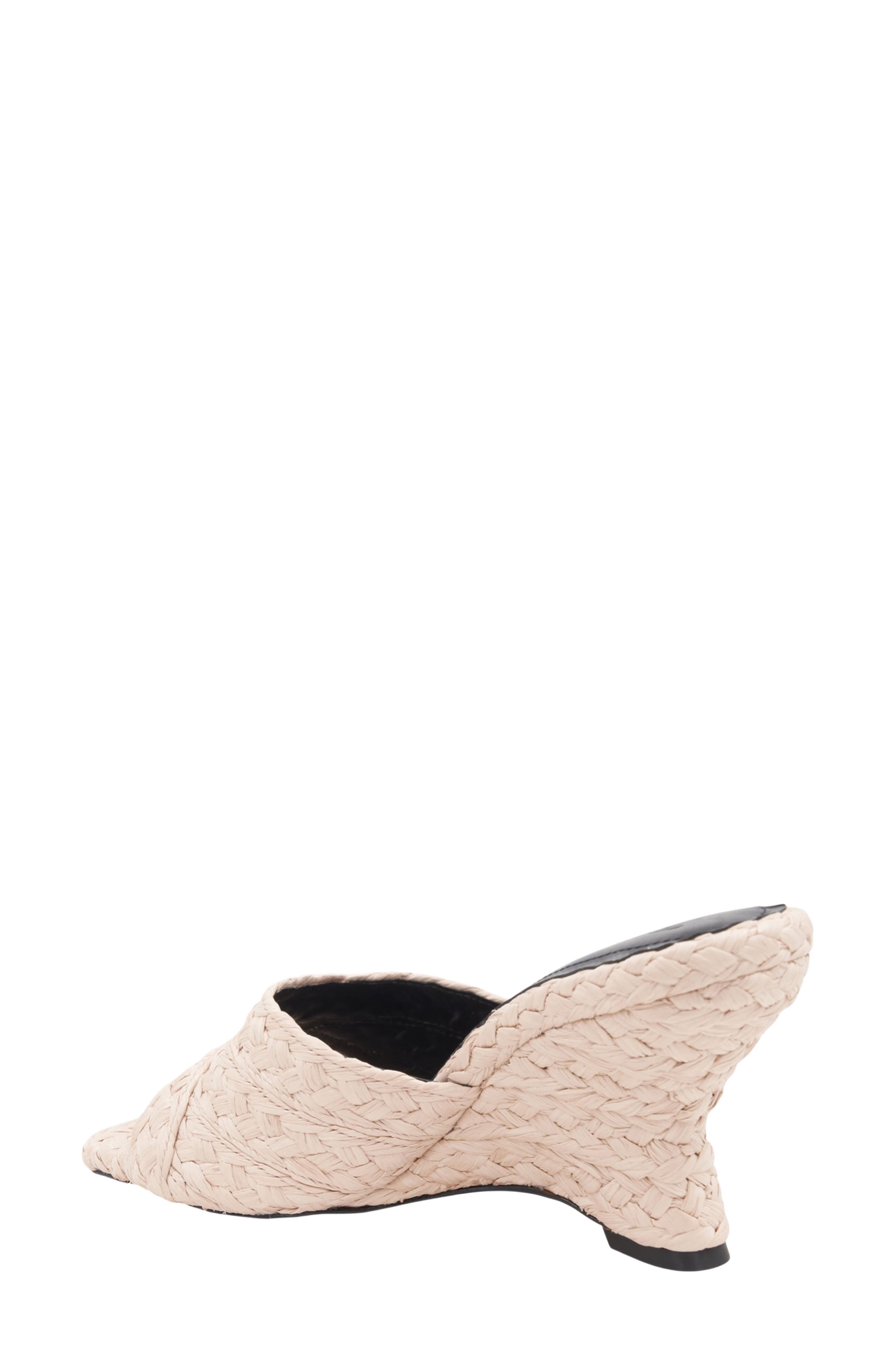 Breana Wedge Mule, Alternate, color, NATURAL RAFFIA