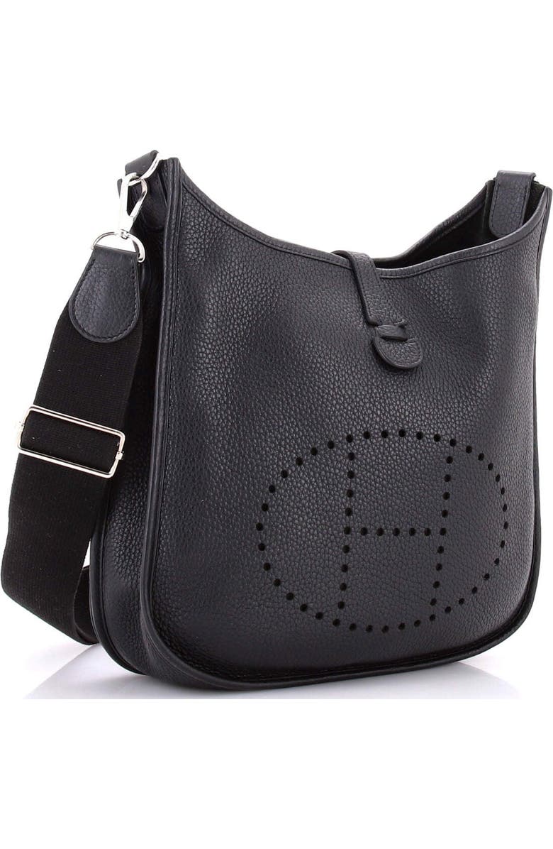 Pre-Owned Hermes Evelyne Bag Gen III Clemence PM, Alternate, color, Noir