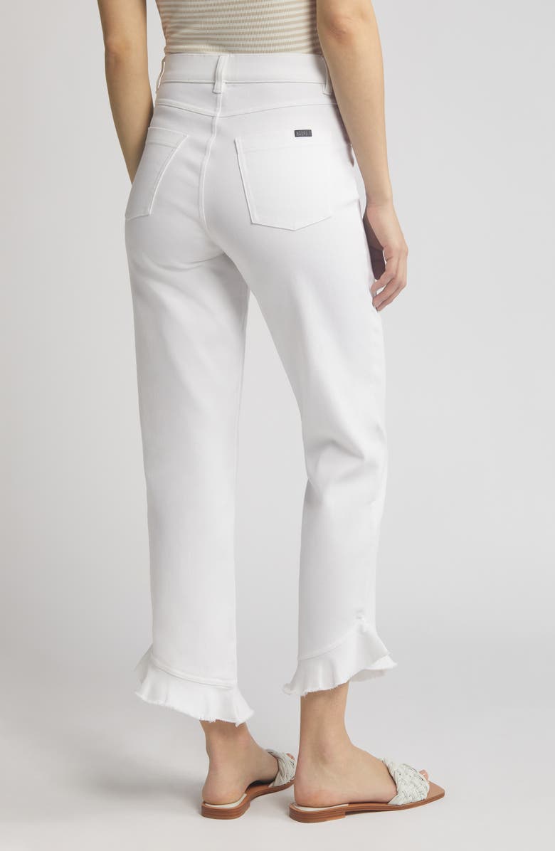 Hue Ruffle Denim Skimmer Leggings, Alternate, color,