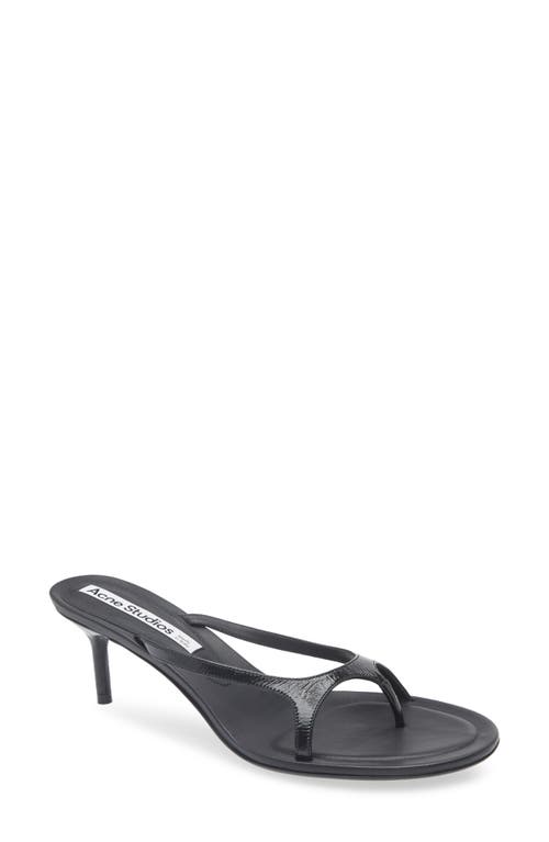 Acne Studios Beverly Lux Midsummer Sandal In Black