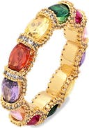 EYE CANDY LOS ANGELES Liora Rainbow Cubic Zirconia Eternity Ring