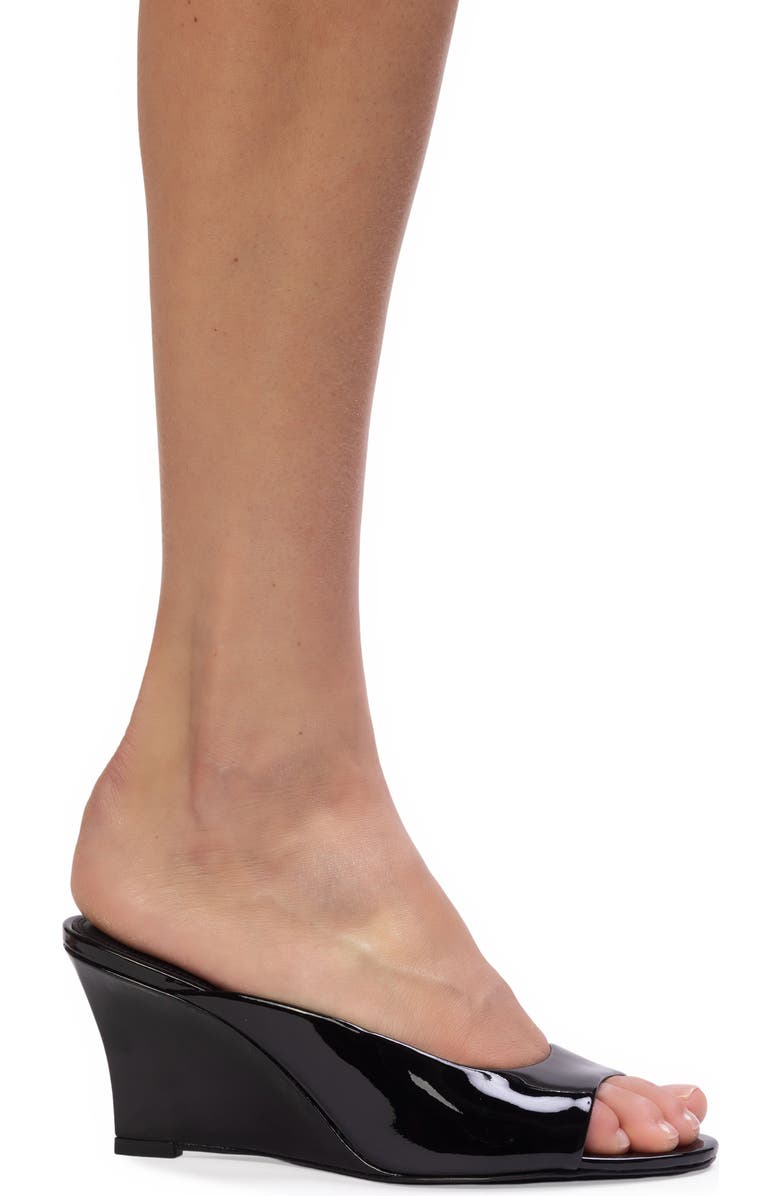 BLACK SUEDE STUDIO Arisha 70 Mule, Alternate, color, Black Patent Leather