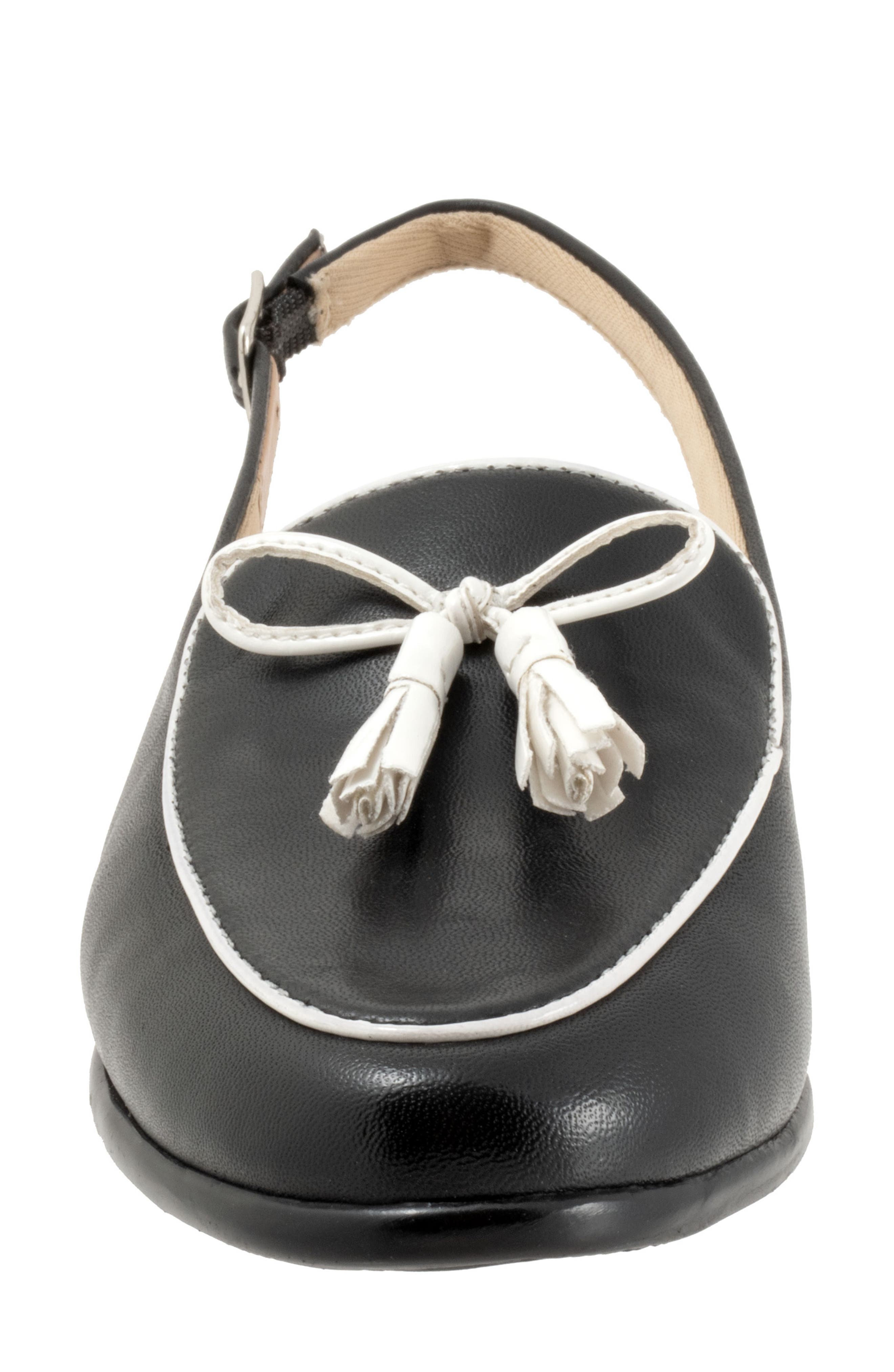 Lillie Slingback Loafer, Alternate, color, BLACK/ WHITE