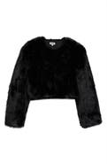 STAUD Casimira Crop Faux Fur Jacket