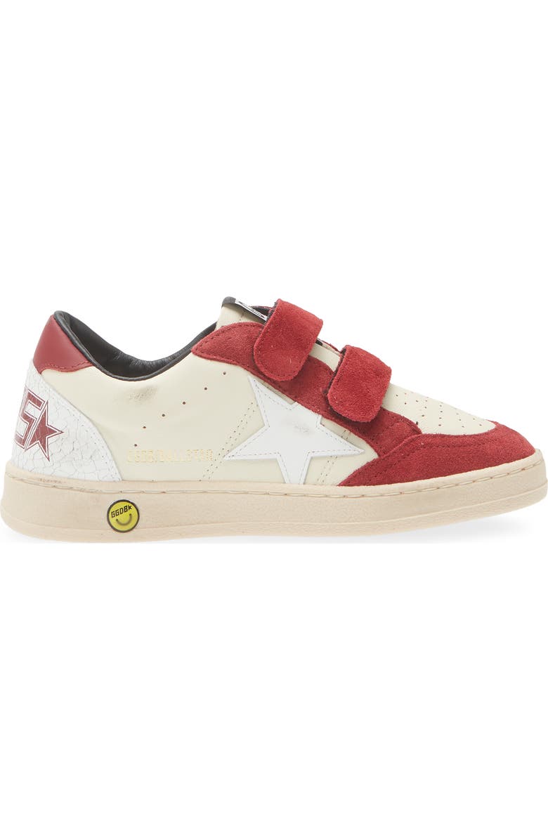 Golden Goose Kids' Ball Star Sneaker, Alternate, color, Dirty White/ White/ Red
