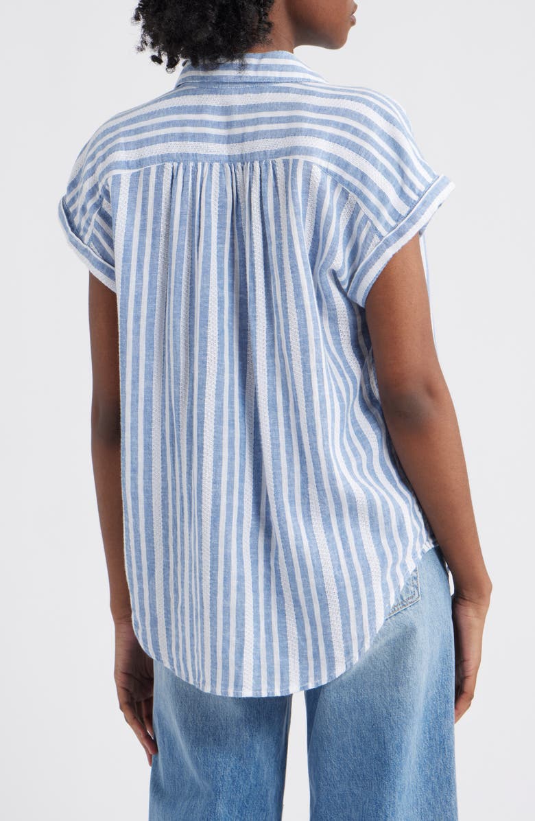 Rails Tuscany Stripe Cap Sleeve Popover Top, Alternate, color, Jalisco Stripe