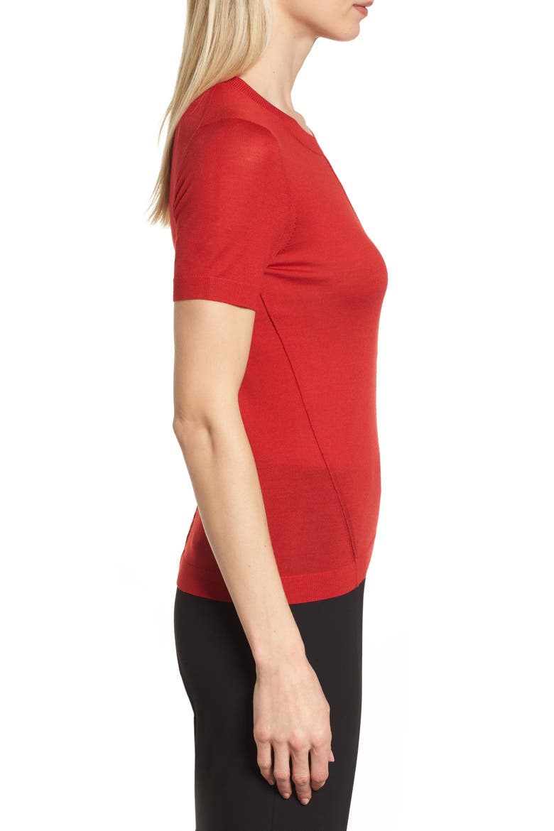 Fuyuka Wool Sweater, Alternate, color, CRIMSON RED