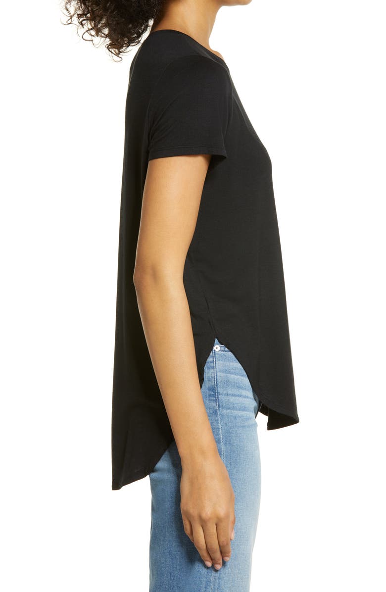 Halogen<sup>®</sup> Shirttail Hem T-Shirt, Alternate, color,