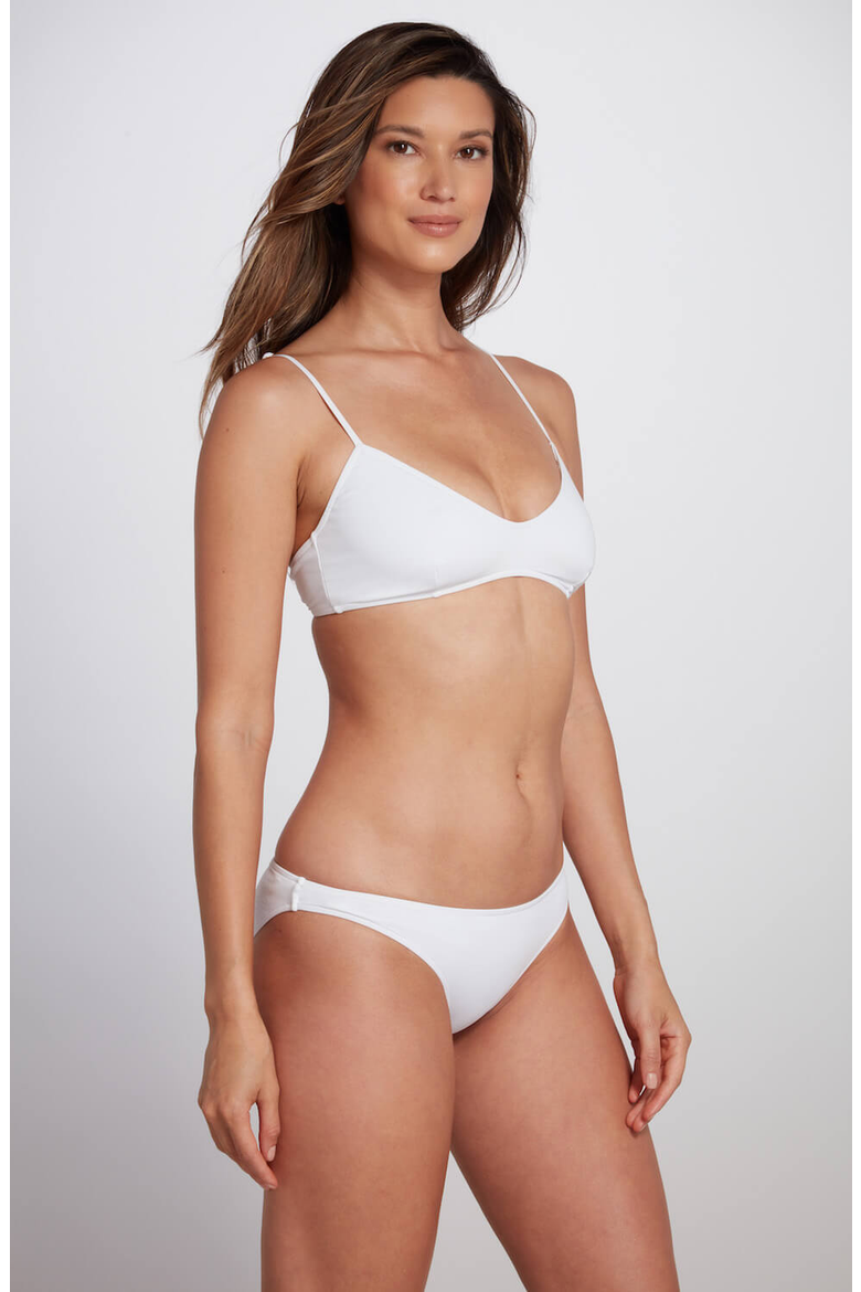 Elise Bralette Bikini Top, Alternate, color, White