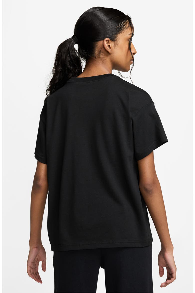 Kids' Graphic Cotton T-Shirt, Alternate, color, BLACK