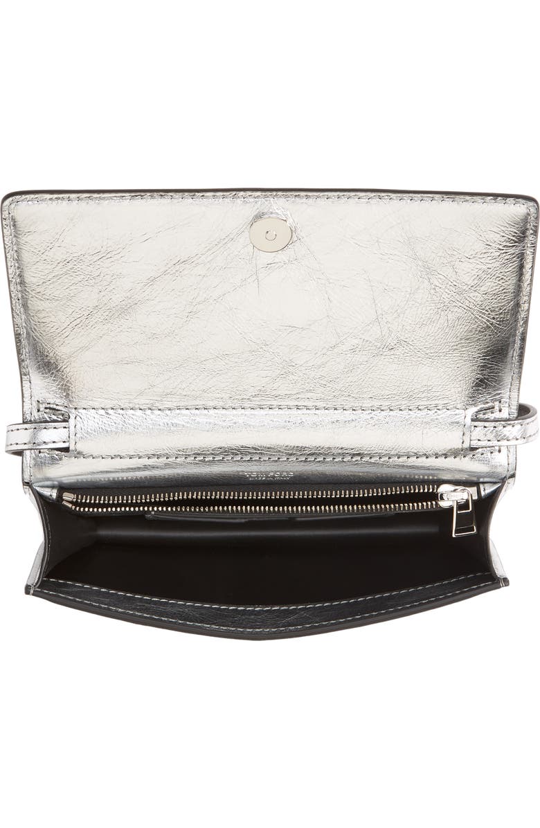 TOM FORD Mini Metallic Leather Crossbody Bag, Alternate, color,