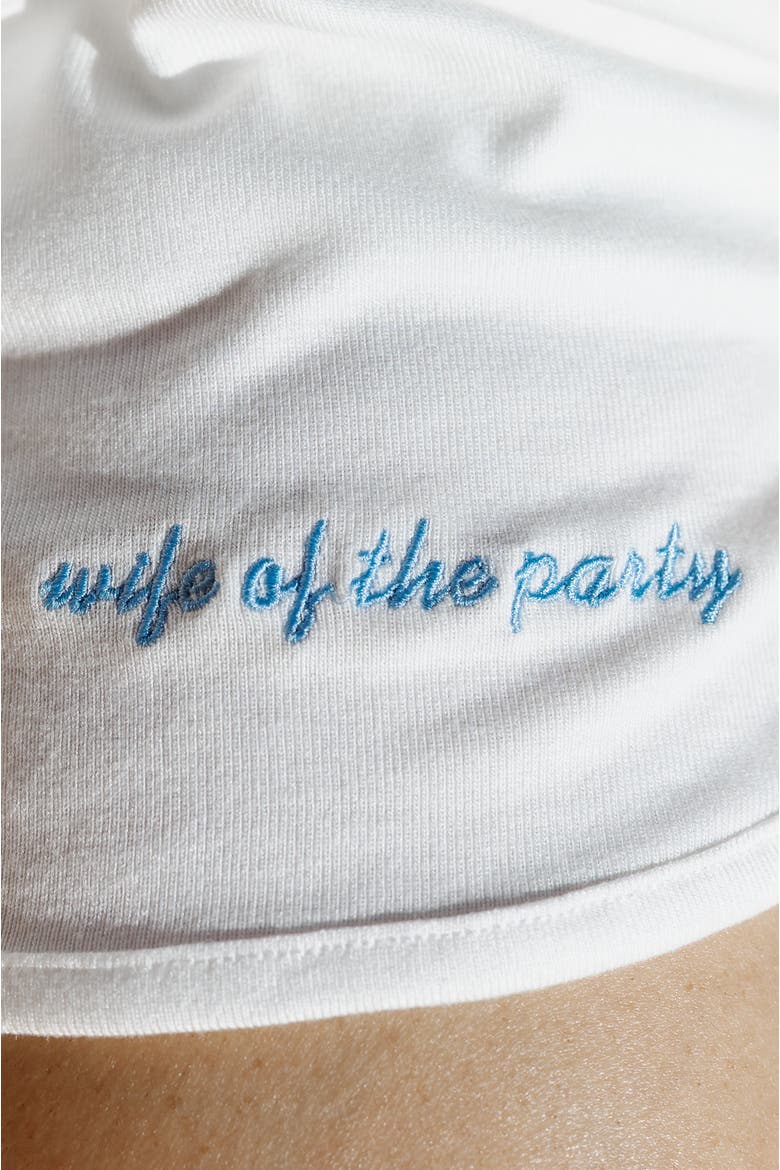 Wifey Shorts, Alternate, color, White