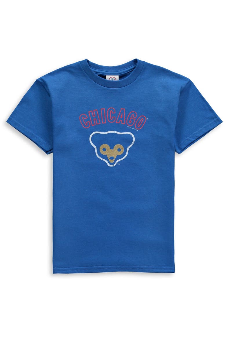 Youth Soft as a Grape Royal Chicago Cubs Cooperstown T-Shirt, Main, color, Royal