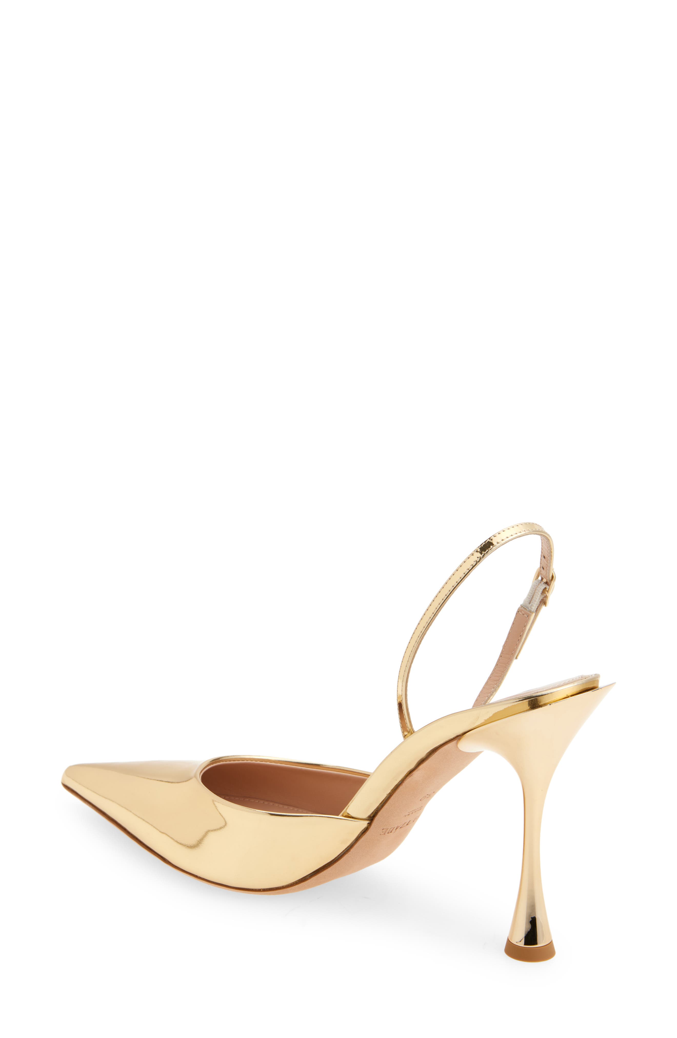 BETZÁBE Sofia Pointed Toe Slingback Pump, Alternate, color, Gold Mirror