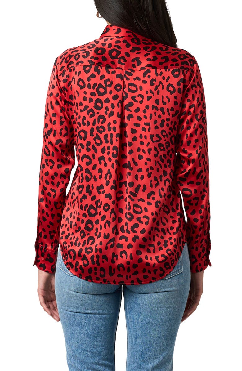 Equipment Print Silk Button-Up Shirt, Alternate, color,