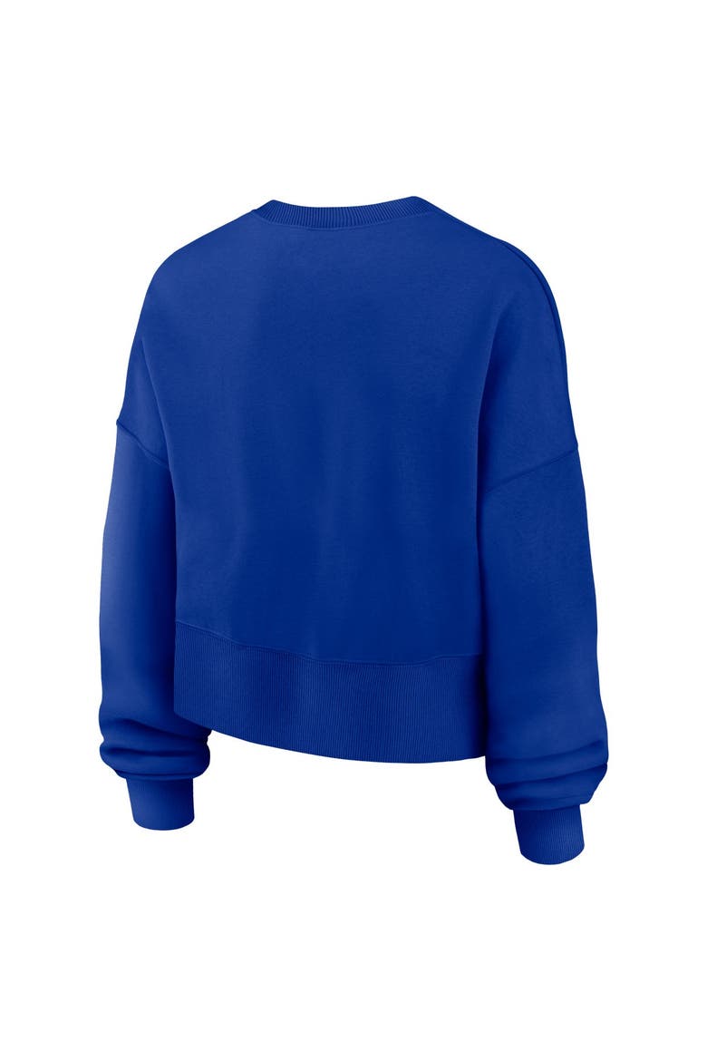 Women's Nike  Royal Denver Broncos Oversized Phoenix Fleece Sweatshirt, Alternate, color, Royal