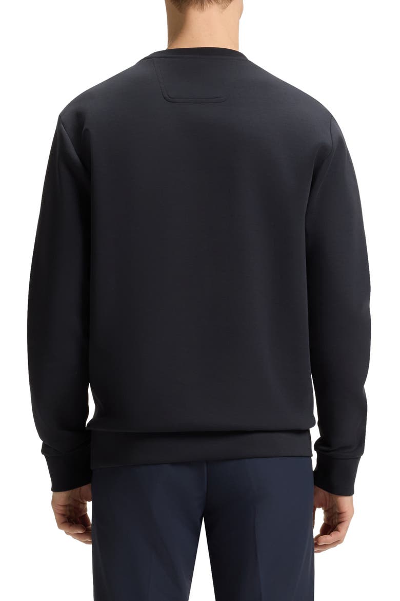 Salbo Tonal Logo Crewneck Sweatshirt, Alternate, color, DARK BLUE