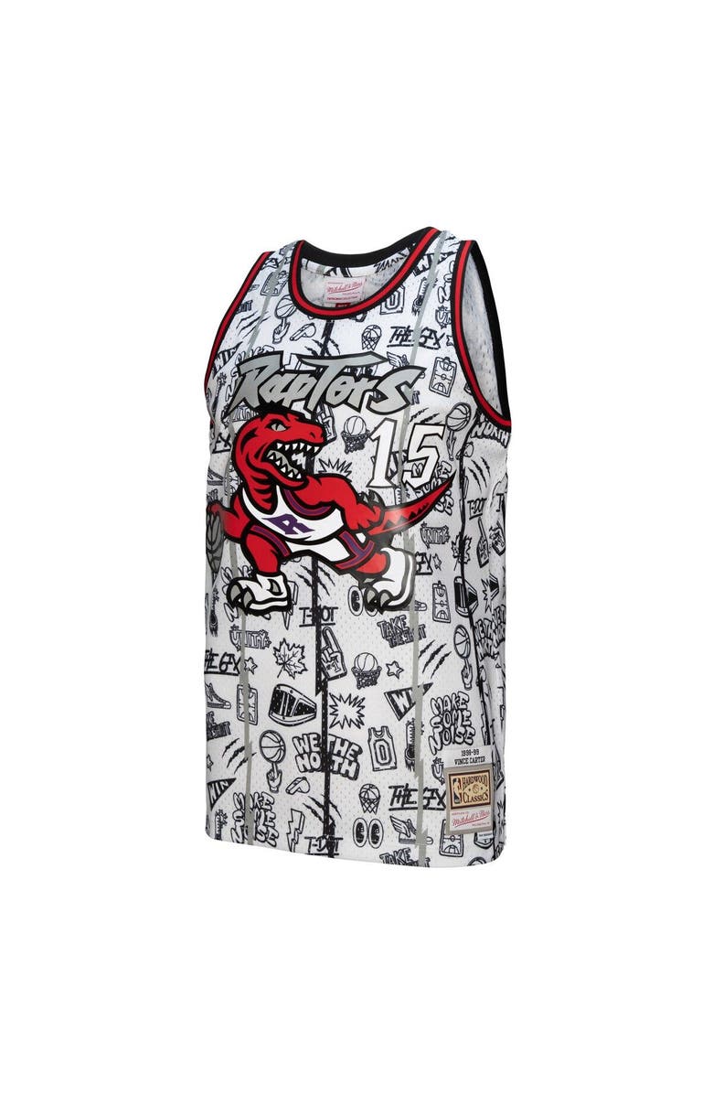 Mitchell & Ness Men's Mitchell & Ness Vince Carter White Toronto Raptors 1998/99 Swingman Jersey, Alternate, color, 