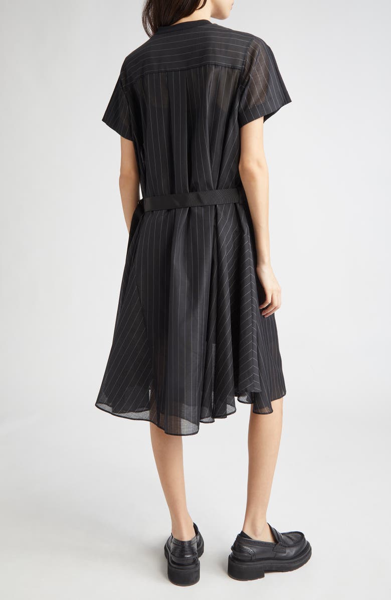 Sacai Stripe Organza & Jersey, Alternate, color, 