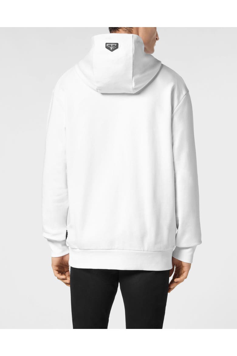 Hoodie Sweatshirt Ls King Plein Men, Alternate, color, white