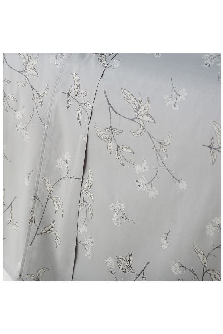 Myosotis Scorpioides 300 TC Long Staple Sateen Cotton Sheet Set, Alternate, color, GREY