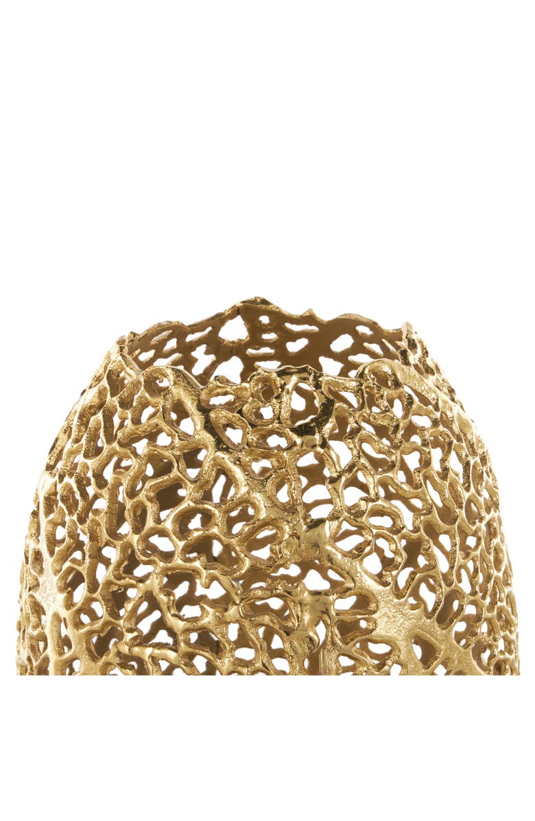 VIVIAN LUNE HOME Textured Metal Vase, Alternate, color,