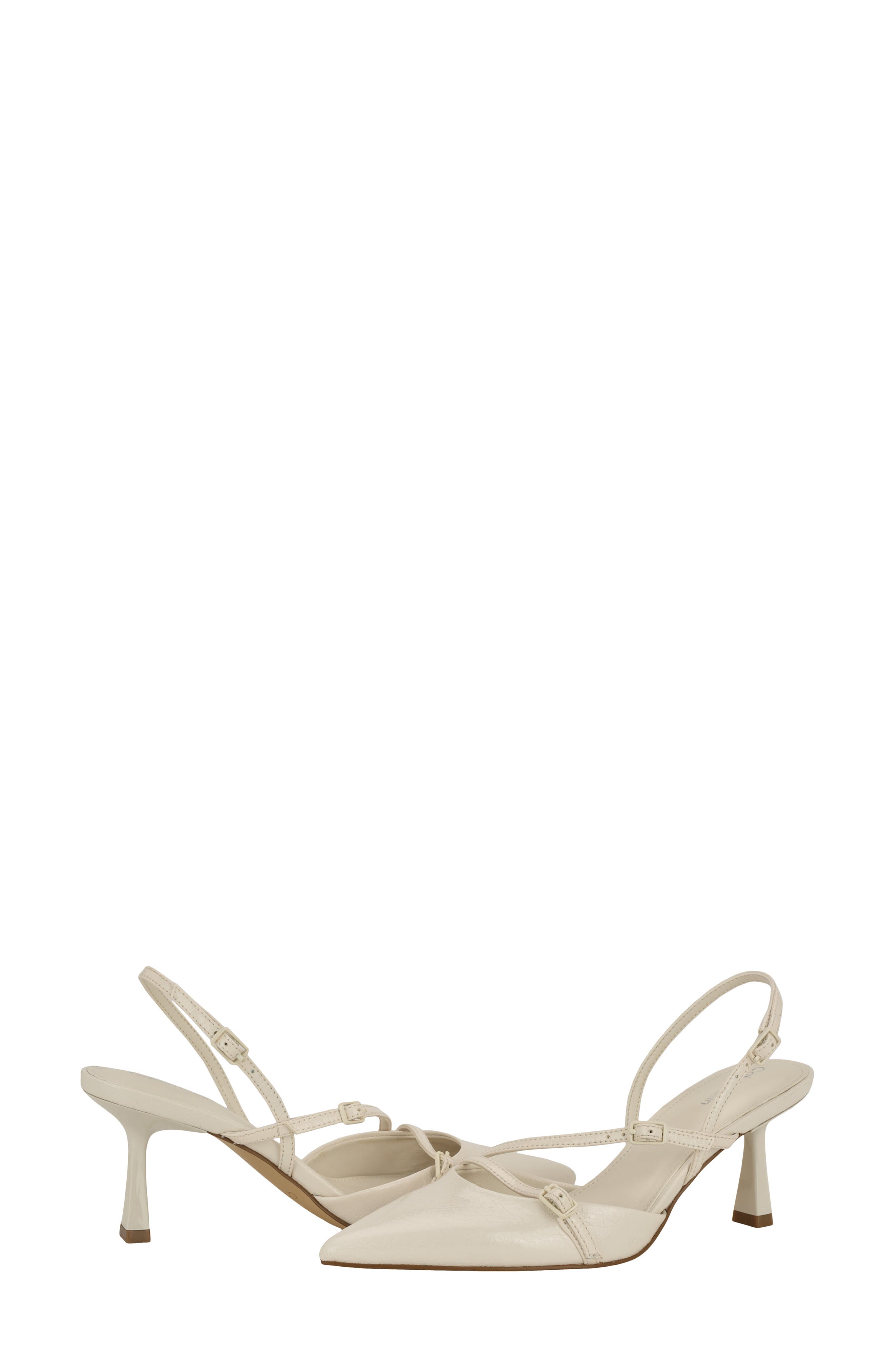 Tarlie Pointed Toe Slingback Pump, Alternate, color, IVORY
