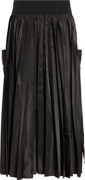 Sacai Pleated Cargo Midi Skirt