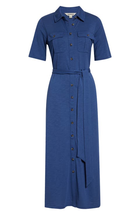 Mavis Cotton Blend Shirtdress