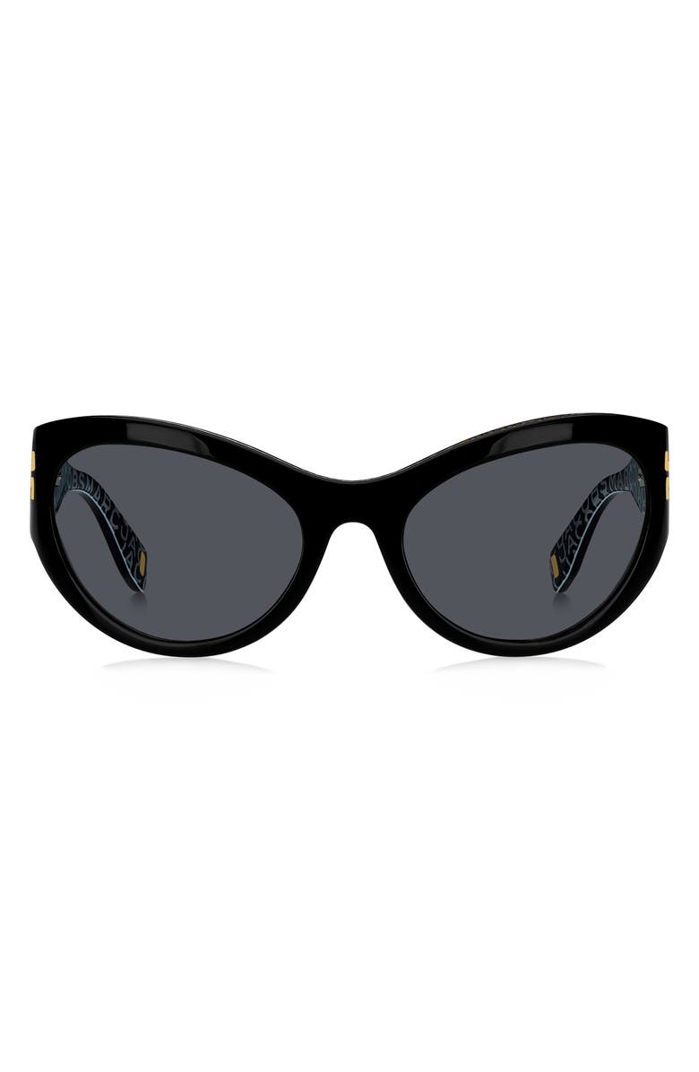 Marc Jacobs 61mm Wrap Cat Eye Sunglasses, Main, color, 