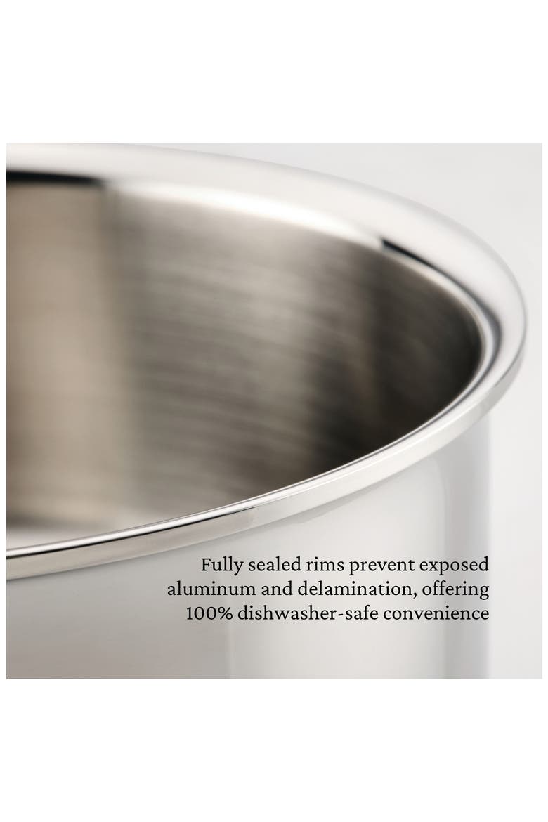 ProBond® Luxe Professional Clad Stainless Steel 12-Quart Stock Pot with Lid, Alternate, color, NO COLOR