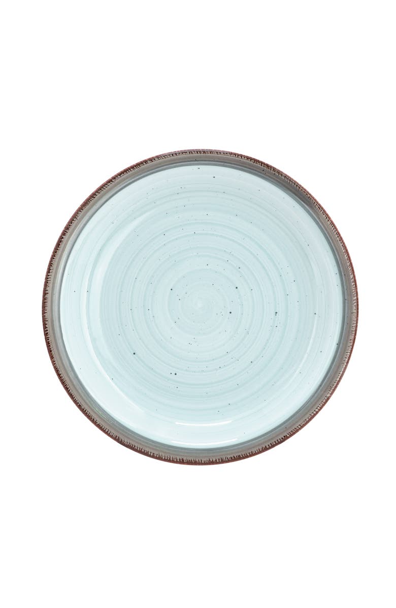 Gibson Home Holcomb 12 Piece Ceramic Dinnerware Set, Alternate, color, Blue